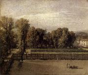 Jacques-Louis David View of the Garden of the Palais du Luxembourg oil painting